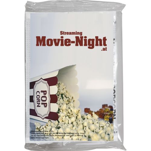 Mikrowellen Popcorn salzig (vegan), ca. 100g, transparente Folie