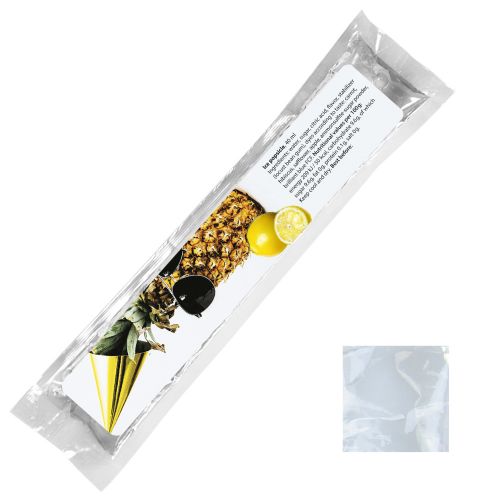 Wassereis Zitrone (weiß), 40 ml, Express Schlauchtüte mit Etikett