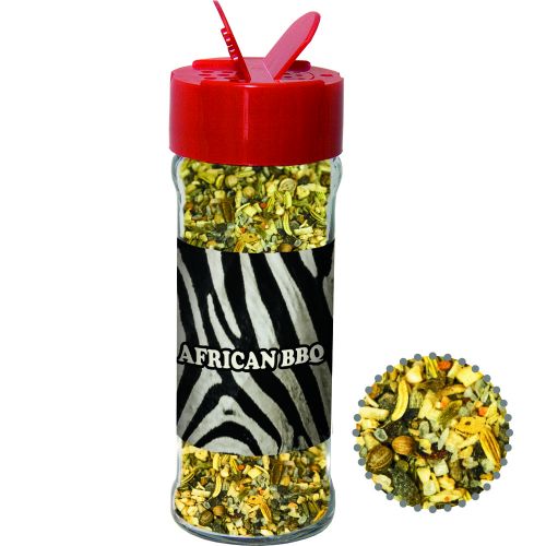 Gewürzmischung African BBQ, ca. 45g, Glas mit Streuaufsatz