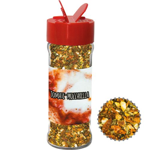 Gewürzmischung Tomate-Mozzarella, ca. 35g, Glas mit Streuaufsatz
