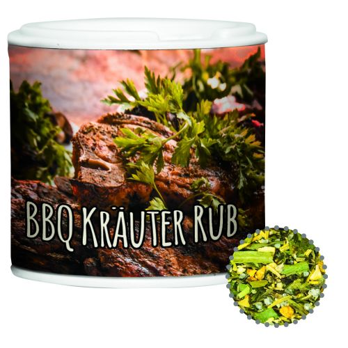 Gewürzmischung BBQ Kräuter Rub, ca. 20g, Gewürzpappstreuer