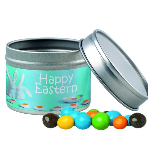 Bunte Schoko Erdnüsse, ca. 70g, Metalldose mit Sichtfenster