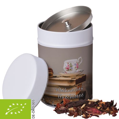Bio Weihnachts Früchtetee, ca. 140g, Metalldose Maxi