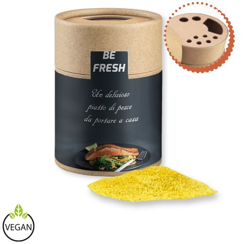Gewürzmischung Zitronen-Salz, ca. 135g, Kraftpapierstreuer Midi