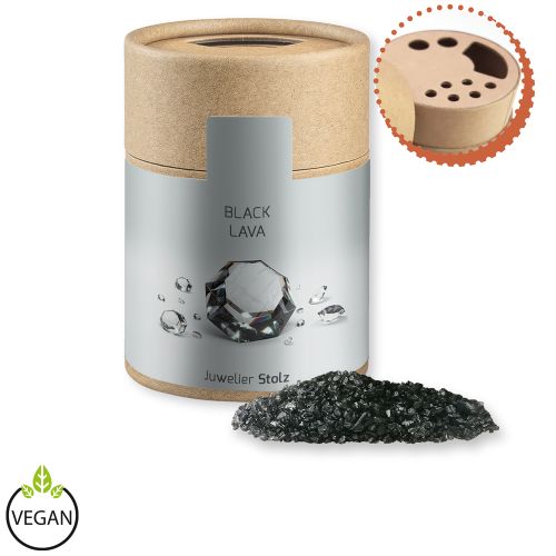 Gewürzmischung Black Lava Salz, ca. 135g, Kraftpapierstreuer Midi