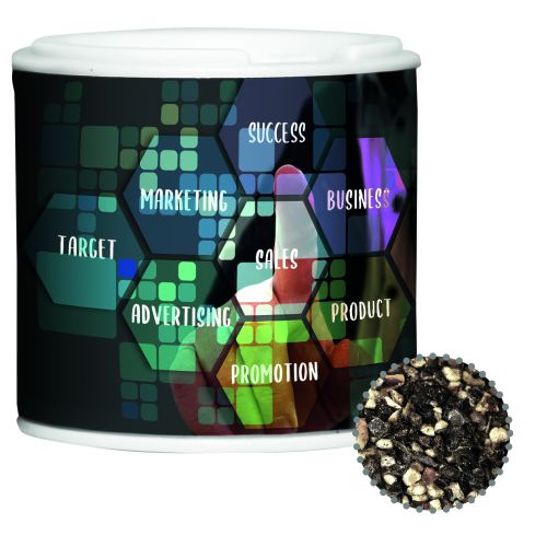 Pfeffer geschrotet, ca. 20g, Gewürzpappstreuer