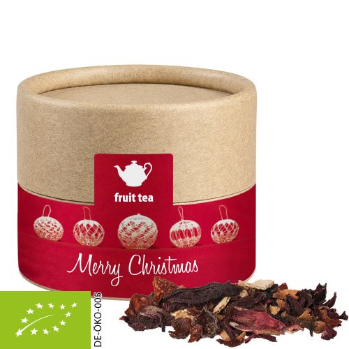 Bio Weihnachts Früchtetee, ca. 25g, Kraftpapierdose Mini