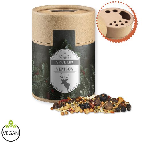 Weihnachts Gewürzmischung Wild, ca. 60g, Kraftpapierstreuer Midi