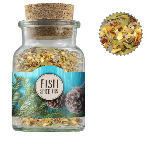 Weihnachts Gewürzmischung Fisch, ca. 60g, Korkenglas