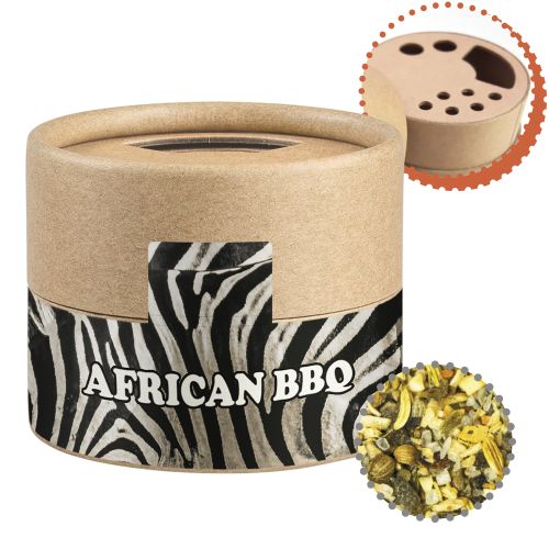 Gewürzmischung African BBQ, ca. 40g, Kraftpapierstreuer Mini