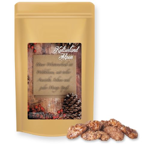 Feuergebrannte Mandeln (vegan), ca. 80g, Standbeutel Midi