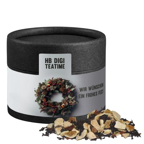 Wintertage Tee, ca. 30g, Kraftpapierdose Mini schwarz