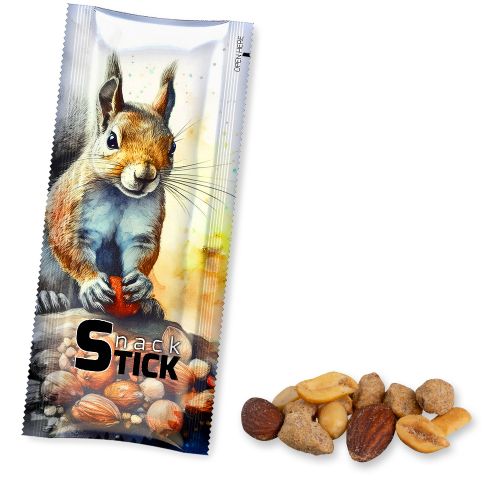Geröstete gesalzene Nussmischung, ca. 30g, Snack Stick