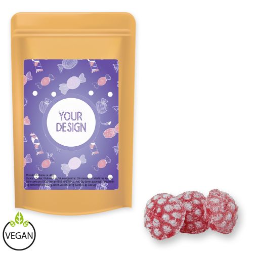 Himbeer Bonbons (vegan), ca. 80g, Standbeutel Midi