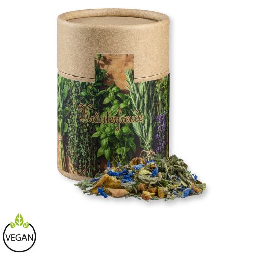 Kräutertee Harmonie, ca. 30g, Kraftpapierdose Midi