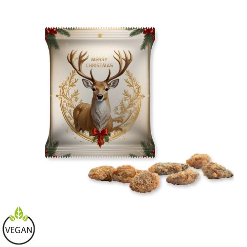 Feuergebrannte Mandeln ohne Zuckerzusatz (vegan), ca. 15g, Midi-Tüte